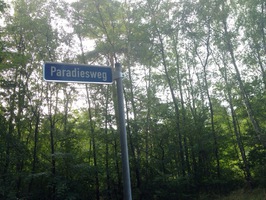 der Paradiesweg zum Waldparadies in Borkheide, Brandenburg